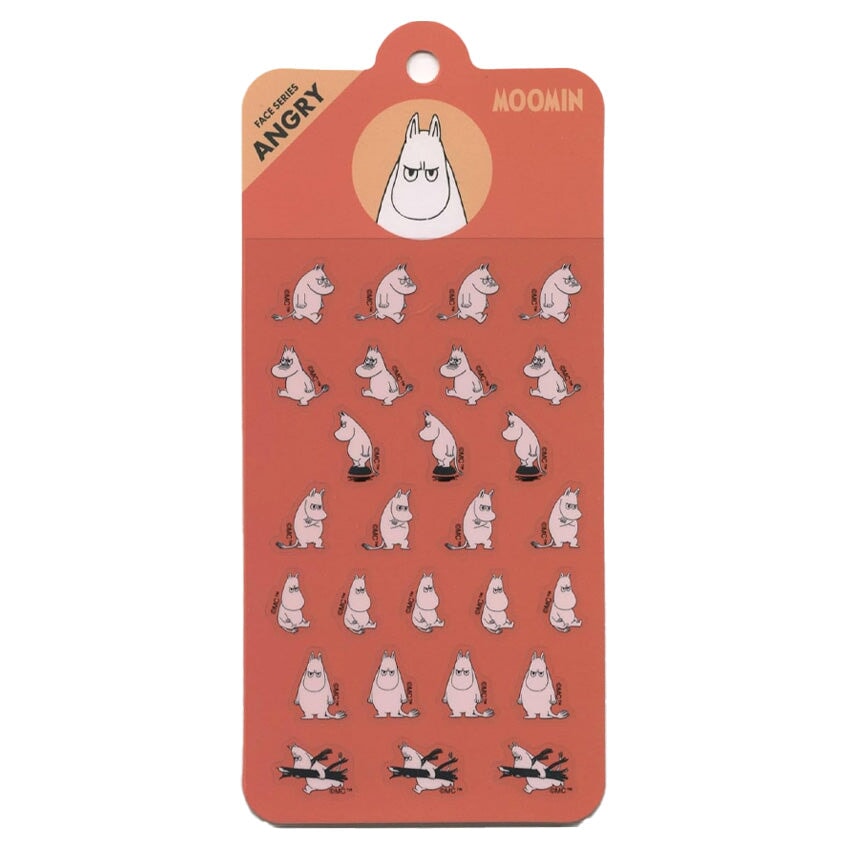 World Craft Moomin Angry Face Sticker Sheet Stickers