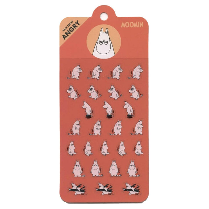 World Craft Moomin Angry Face Sticker Sheet Stickers