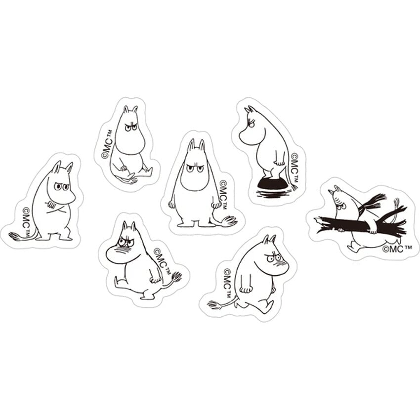 World Craft Moomin Angry Face Sticker Sheet Stickers