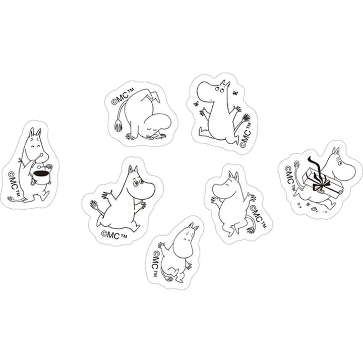 World Craft Moomin Happy Face Sticker Sheet Stickers