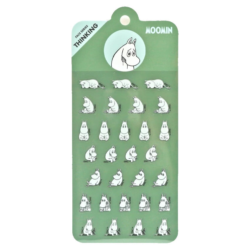 World Craft Moomin Thinking Face Sticker Sheet Stickers