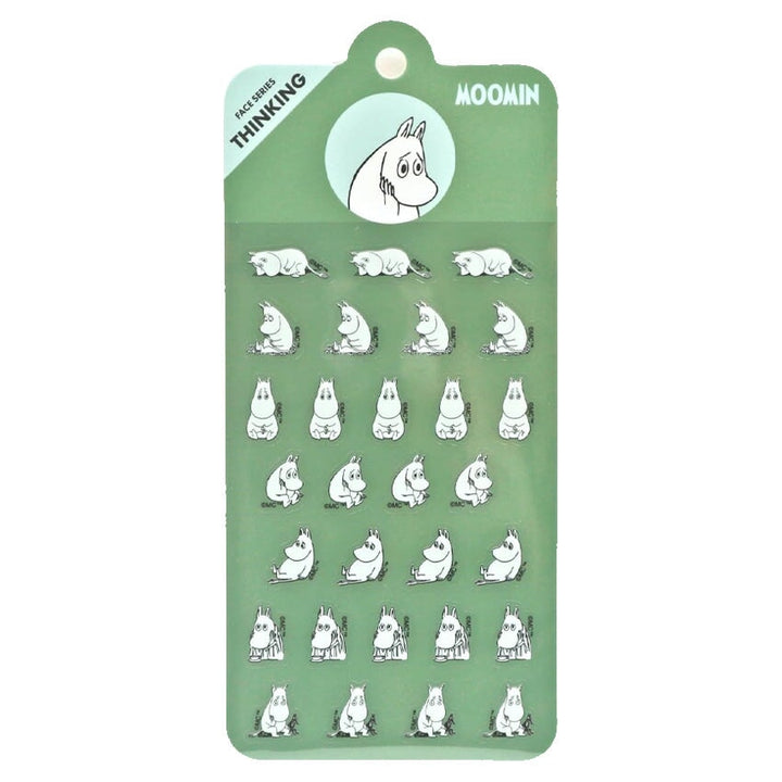 World Craft Moomin Thinking Face Sticker Sheet Stickers