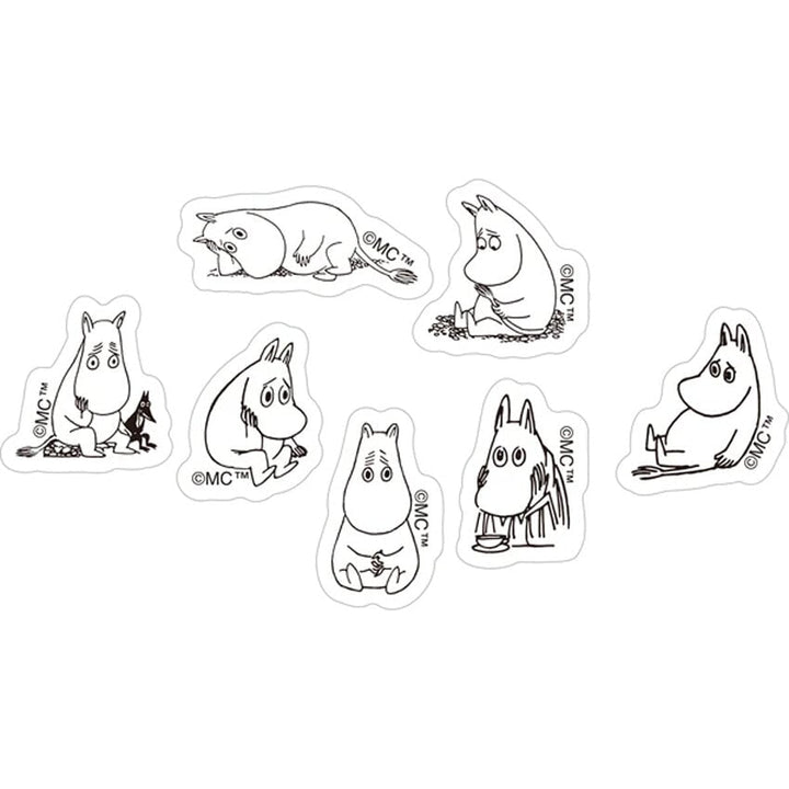 World Craft Moomin Thinking Face Sticker Sheet Stickers