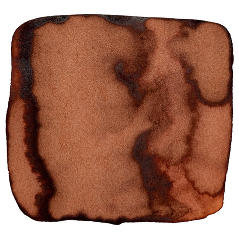 Moonlight of Higashiyama - 2ml sample, featuring an abstract brown ink wash with watercolor variations, inspired by Kyoto's Higashiyama district's cultural essence.