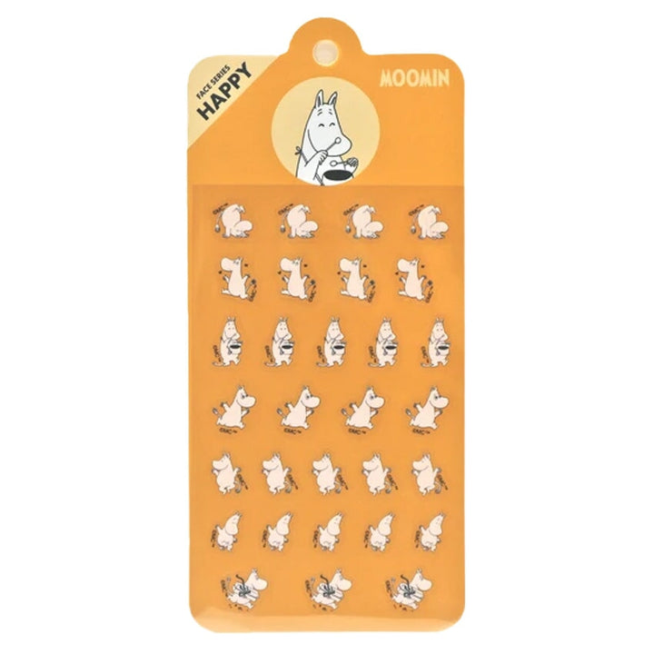 World Craft Moomin Happy Face Sticker Sheet Stickers