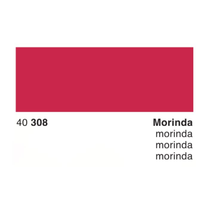 Morinda - 50ml deep-red swatch with code “40 308” and name “Morinda” displayed prominently; Rohrer & Klingner’s hand-produced ink suitable for fountain pens.