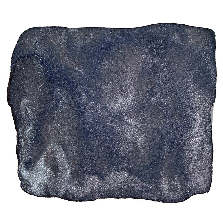 Mother of Pearl (Nakar 1934) - 2ml ink features a dark gray, metallic shimmer, ideal for fountain pens, reflecting Vinta Inks' Filipino craftsmanship.