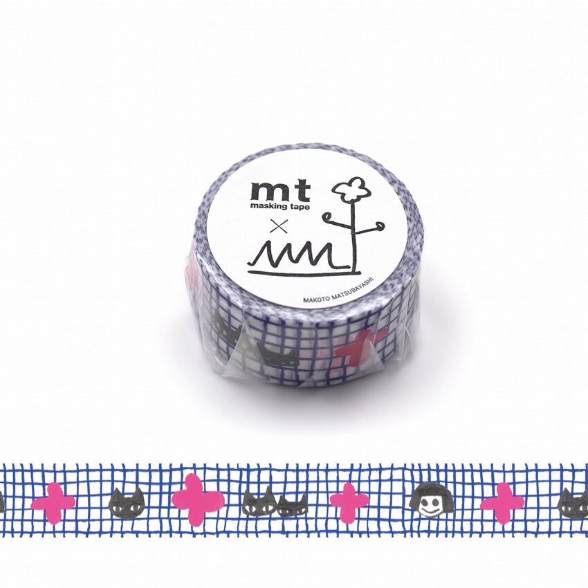 MT Masking Tape MT x Makoto Matsubayashi Cat Friends Washi Tape