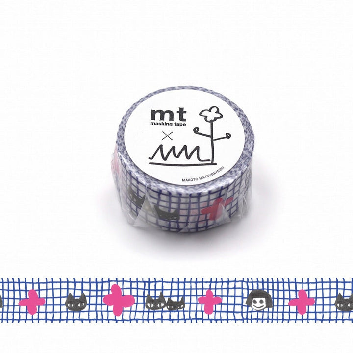 MT Masking Tape MT x Makoto Matsubayashi Cat Friends Washi Tape