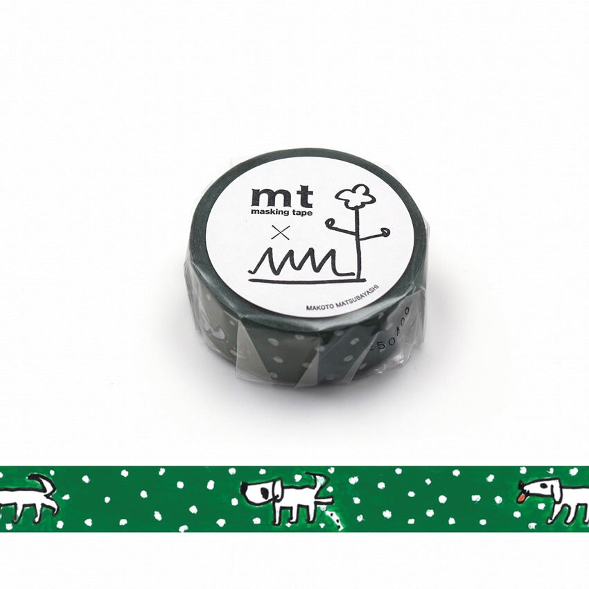 MT Masking Tape MT x Makoto Matsubayashi Dog Walk Washi Tape