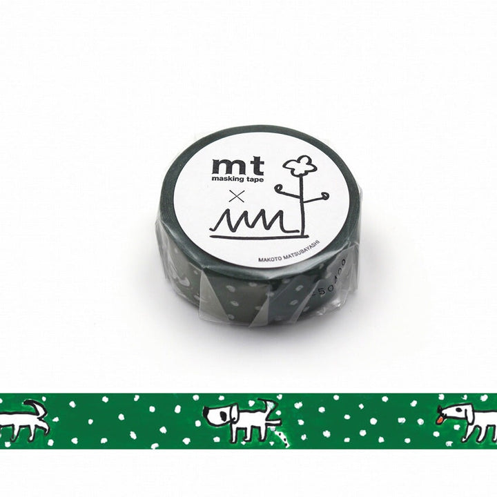 MT Masking Tape MT x Makoto Matsubayashi Dog Walk Washi Tape