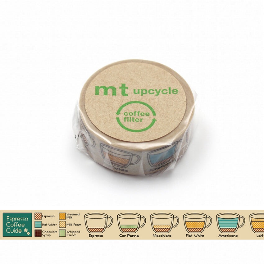 MT Masking Tape MT Upcycle - Coffee Guide Washi Tape