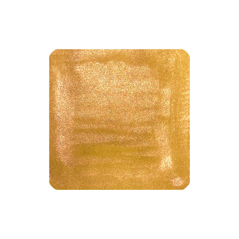 Muromachi (Shimmer) - 2ml ink sample features a metallic gold paint swatch with a shimmery, reflective surface and subtle brush-stroke textures.