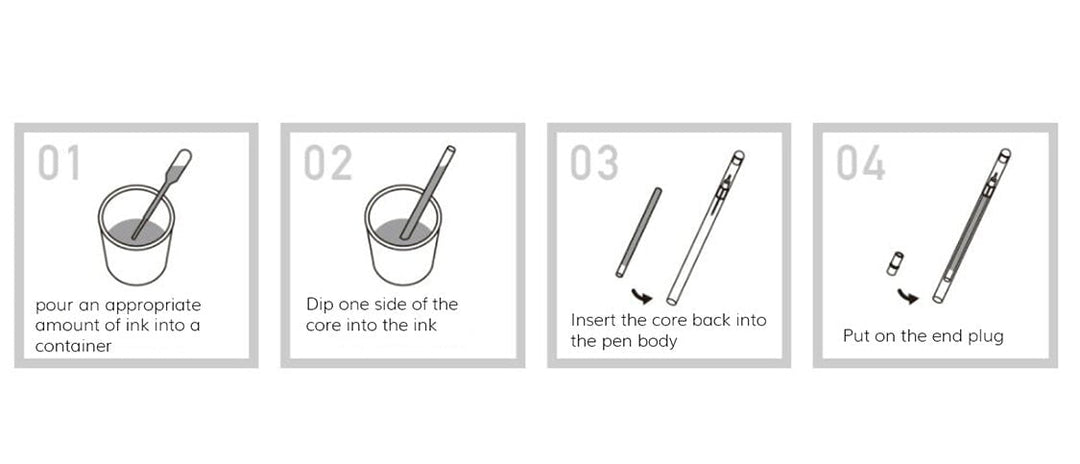 Teranishi DIY Pens 0.3mm/EF (Set of 3) Calligraphy Pens