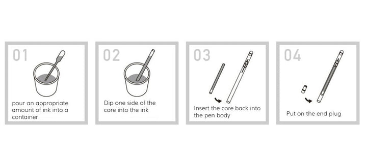 Teranishi DIY Pens 0.3mm/EF (Set of 3) Calligraphy Pens