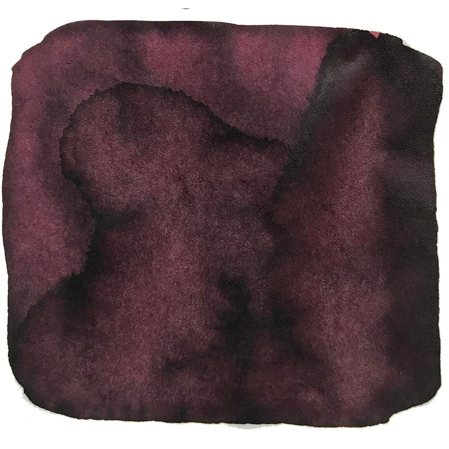 Nightshade - 2ml ink sample, showcasing a deep burgundy wash with varied saturation, highlighting Noodler's Ink's dye-based formula for versatile writing needs.