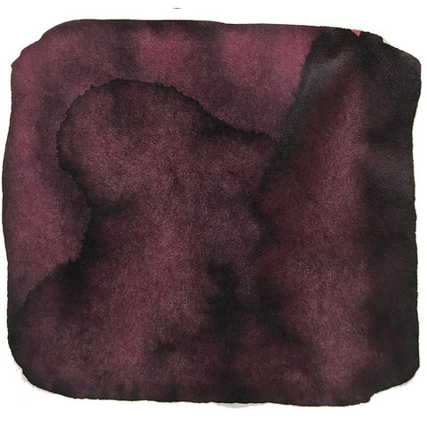 Nightshade - 2ml ink sample, showcasing a deep burgundy wash with varied saturation, highlighting Noodler's Ink's dye-based formula for versatile writing needs.