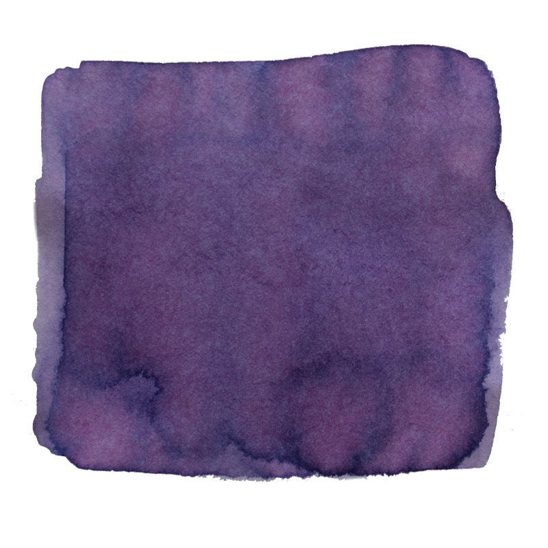 No.11 Boundary Between Like and Dislike - 30ml showcases a deep, textured purple watercolor swatch by Tono &amp; Lims, highlighting its dye-based ink&