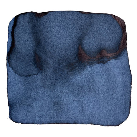 No. 05 Aonibi - 2ml dye-based ink features a deep blue watercolor wash, reflecting Kyoto's midnight sky with subtle tonal variations.