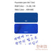 Project Ink No.070 Asiatic Day Flower - 15 ml: Blue fountain pen ink sample, showcasing Korean script, RGB and swatch color blocks, from Korea Special Ink Wildflower Series.