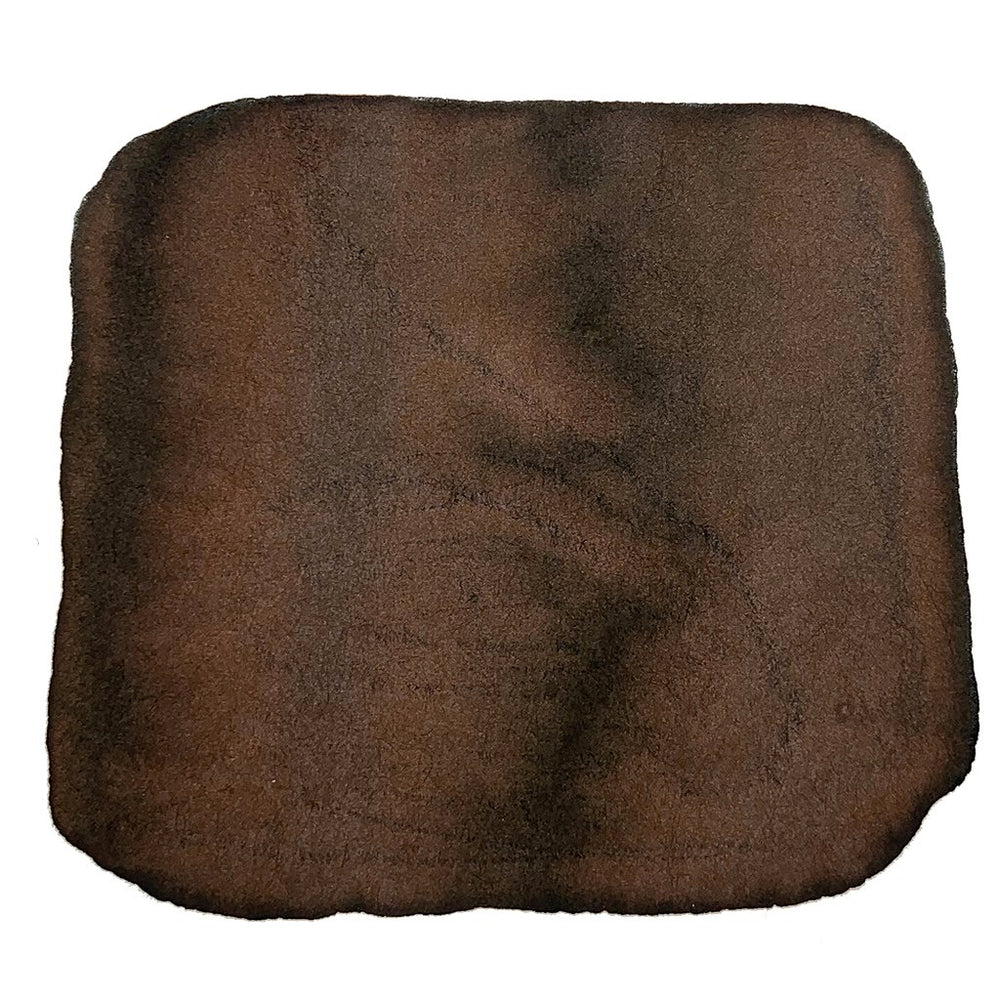 Nostalgia - 50ml ink swatch, dark brown, shown as a rounded-corner patch on a white background, representing Bungubox's dye-based fountain pen ink.