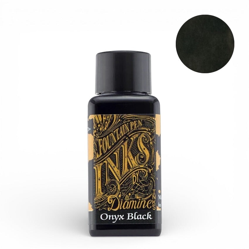 Diamine Onyx Black - 2ml Ink Sample