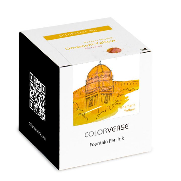Colorverse Project Ink No.008 Ornament Yellow (Glistening) - 2ml Ink Sample