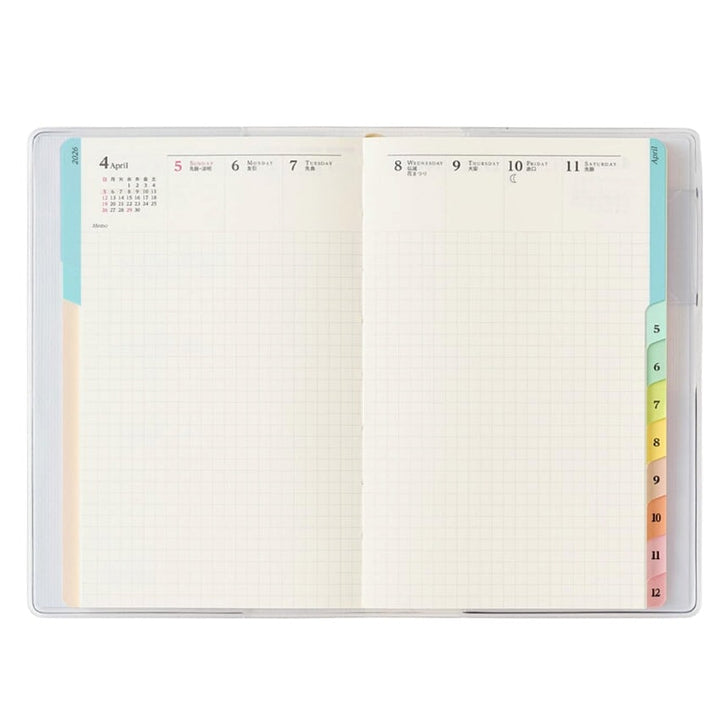 Nolty 2026 PAGEM Weekly Memo Compact - A6 (Sky Blue) Planners