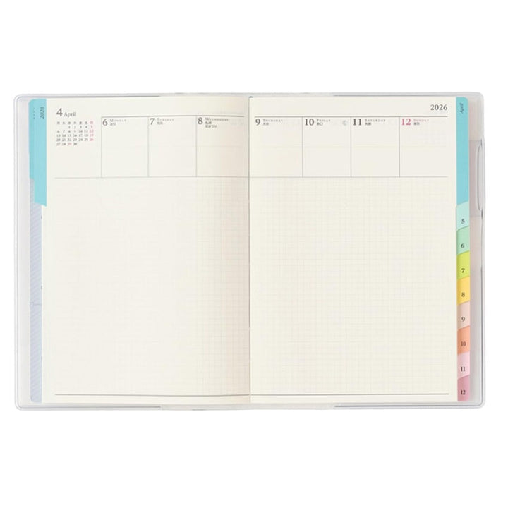 Nolty 2026 King's Brunch x PAGEM Weekly with Memo Planner - B6-i (Rose Grey) Planners