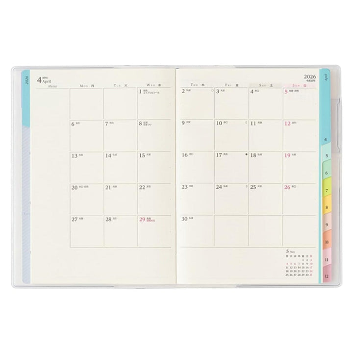 Nolty 2026 King's Brunch x PAGEM Weekly with Memo Planner - B6-i (Rose Grey) Planners