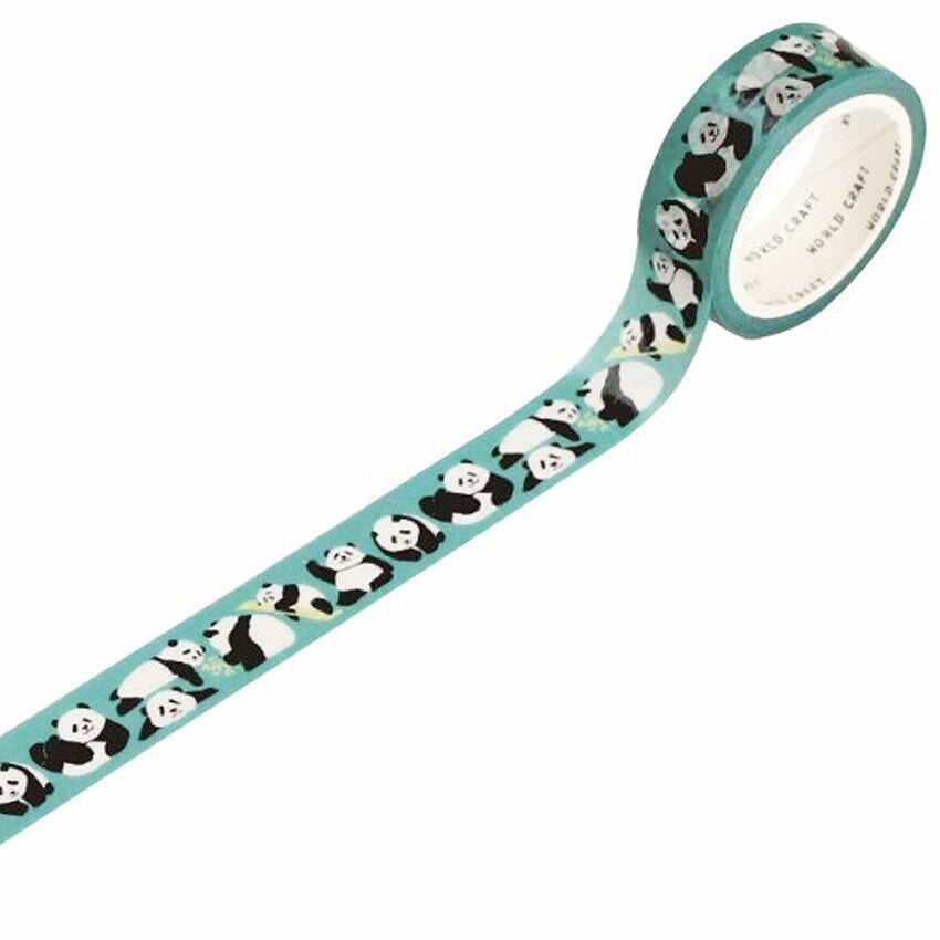 World Craft Panda (Green) Washi Tape Washi Tape