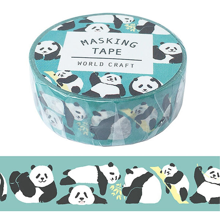 World Craft Panda (Green) Washi Tape Washi Tape