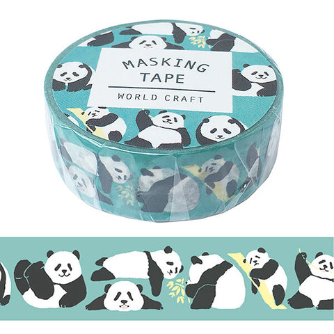 Panda (Green) Washi Tape