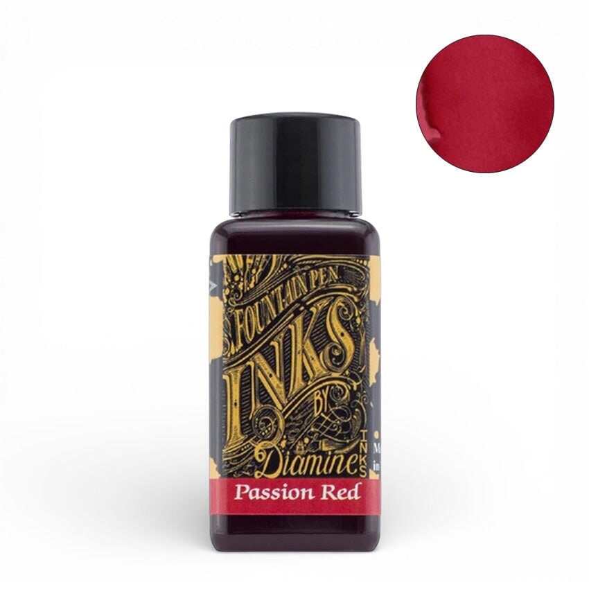 Diamine Passion Red - 30ml Bottled Ink