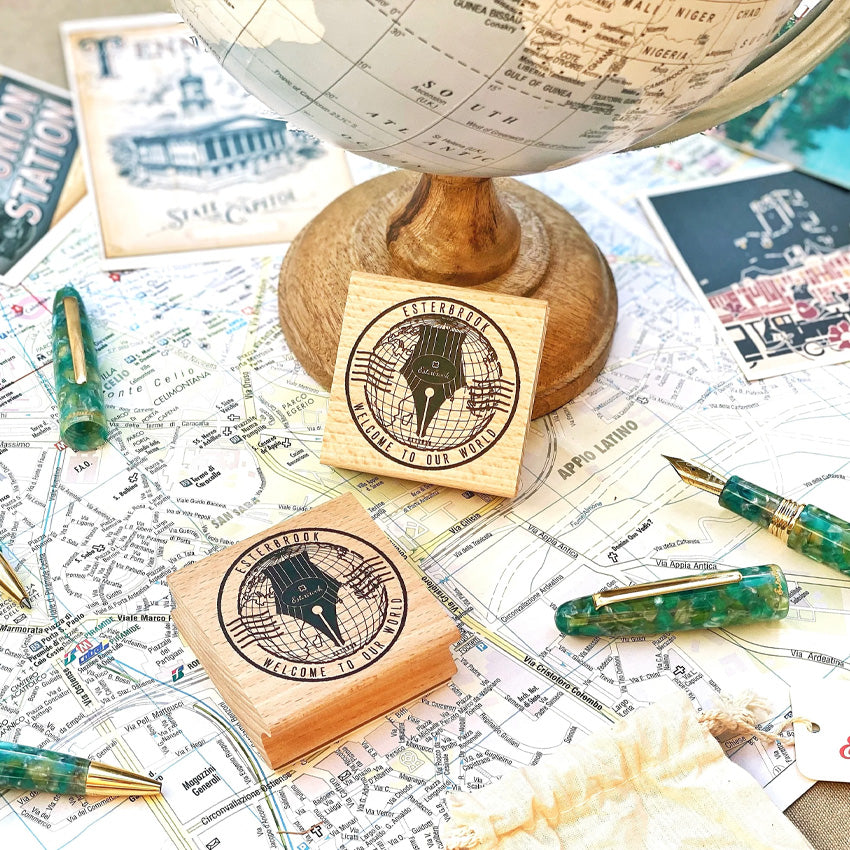 Passport Stamp &amp; Pen Holder