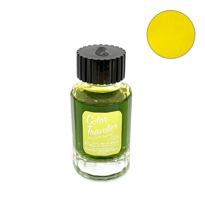 Color Traveler Wasanbon Oiri Pastel Yellow - 30ml Bottled Ink