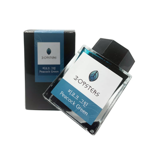 3Oysters Peacock Green - 38ml Bottled Ink