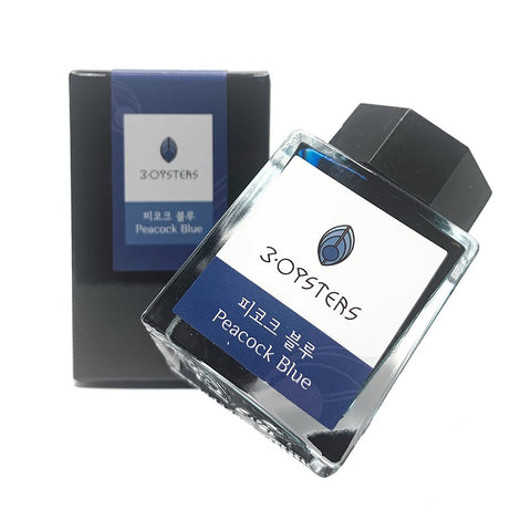 3Oysters Peacock Blue - 38ml Bottled Ink