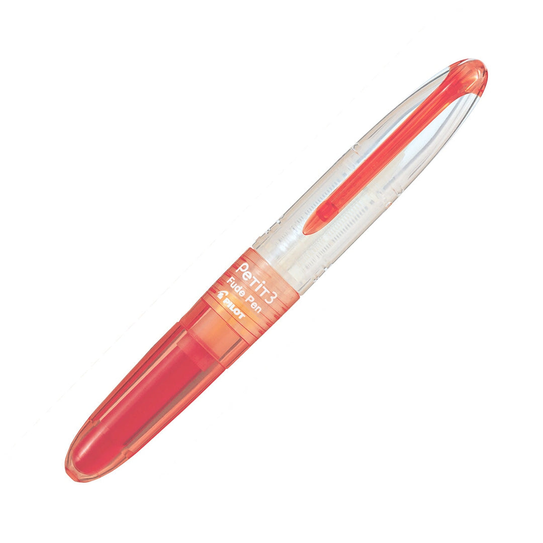 Pilot Petit3 Mini Fude Brush Pen - Red Calligraphy Pens