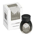 30ml bottle of Colorverse “Permanent Photo Black” fountain-pen ink with city-skyline label, next to its matching packaging box, part of the Office Series.