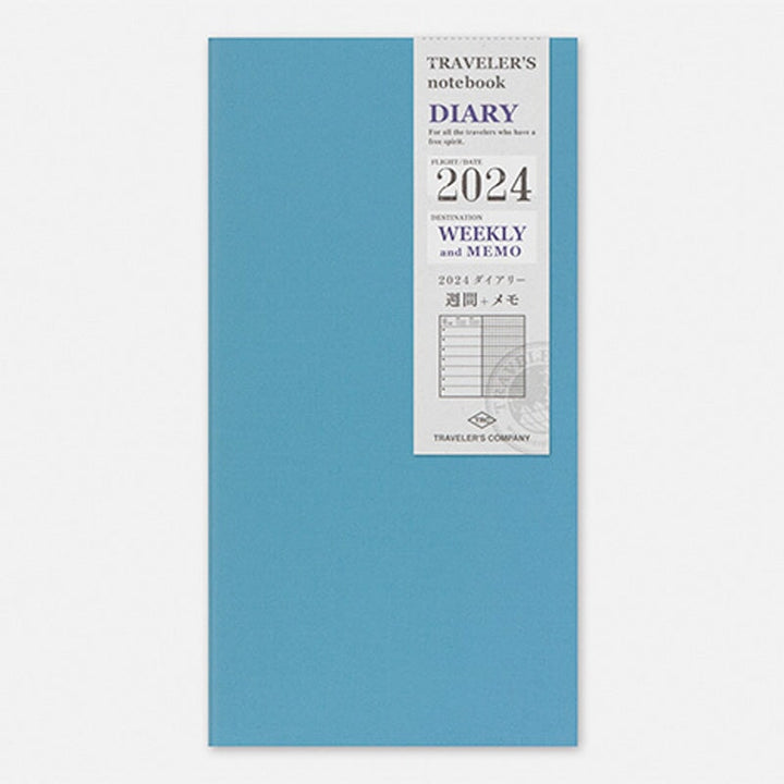 Traveler's Company 2024 Diary Weekly+Memo (Regular) Planners