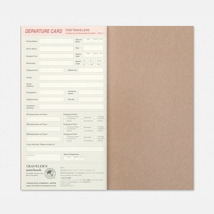 Traveler's Company 2024 Diary Weekly+Memo (Regular) Planners