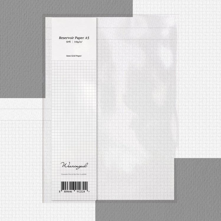 Wearingeul Reservoir Paper - 4mm Grid (A5) Paper