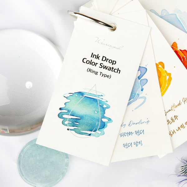 Wearingeul Ink Drop Swatch Cards (Ring Type) Paper