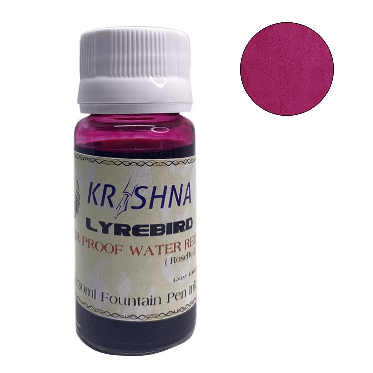 Krishna Inks Rose Red - 30ml Bottled Ink