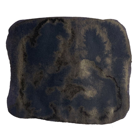 Ink Studio #023 - 2ml features a small, rectangular plush mat in dark charcoal with mottled shading and rounded corners, reflecting Sailor's curated ink collection.