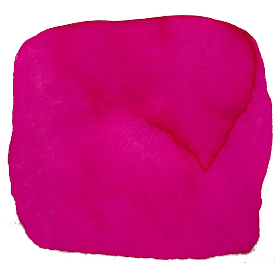 Ink Studio #131 - 2ml features a vibrant, abstract ink swatch on white, showcasing Sailor's dye-based collection's bright fuchsia shade.