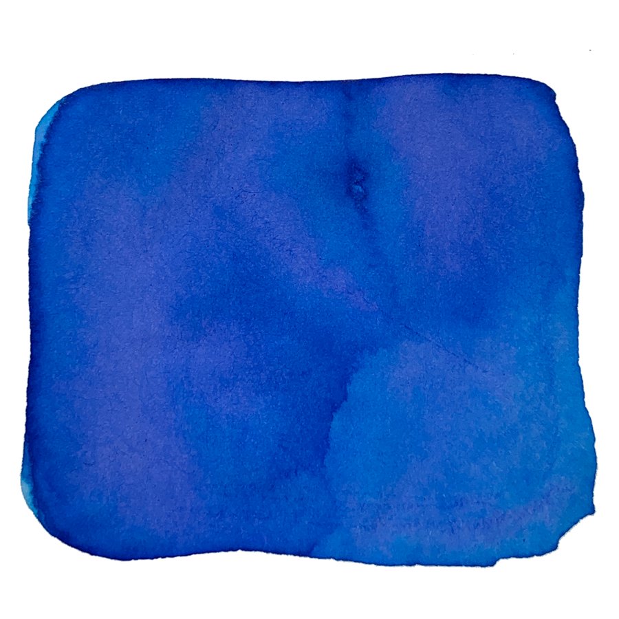 Ink Studio #140 - 2ml features an abstract watercolor swatch with various blue shades, showcasing Sailor's curated ink collection.