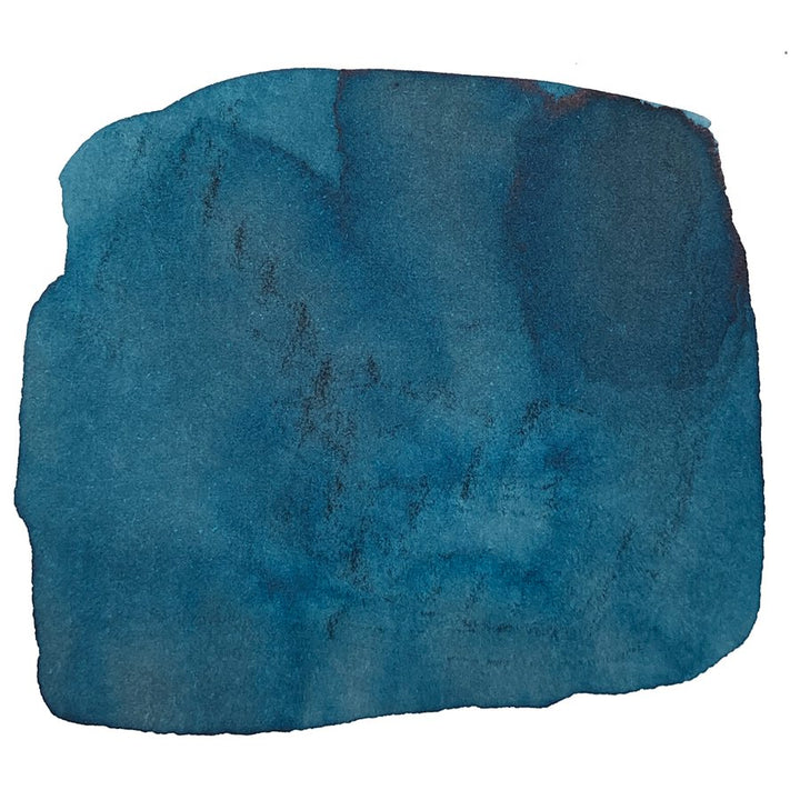 Ink Studio #341 - 20ml features an abstract deep blue watercolor swatch, highlighting the textured, rich dye-based hue from Sailor's curated collection.