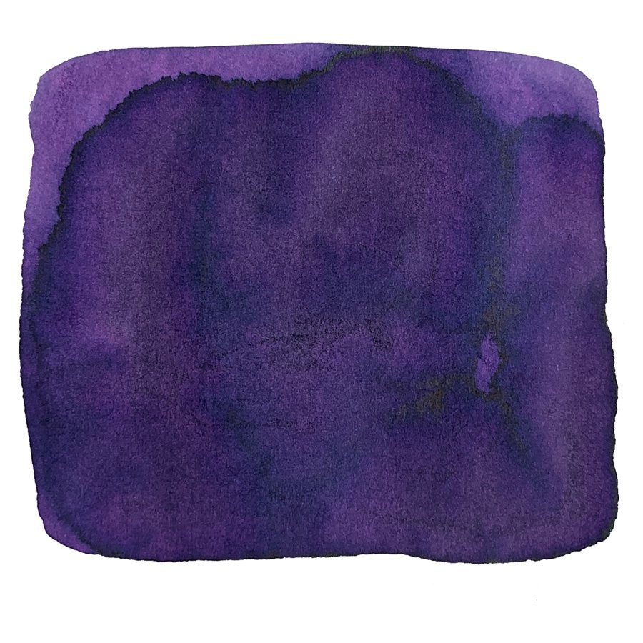 Sailor Ink Studio #350 - 2ml fountain pen ink, featuring an abstract deep purple watercolor swatch on a white background, showcasing the dye-based ink's unique shade.